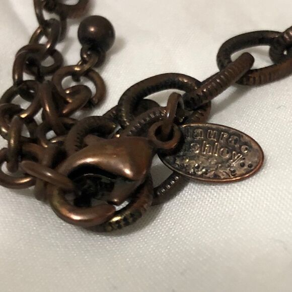 Laura Ashley turquoise beaded statement necklace - Picture 3 of 8